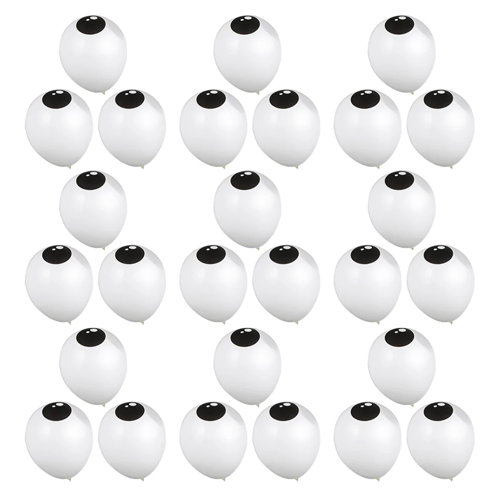 

200Pcs Halloween Eyeball Balloons Small 5 Inch Latex Cartoon Eye Balloon Decorations Party Supplies Halloween Balloon Eye