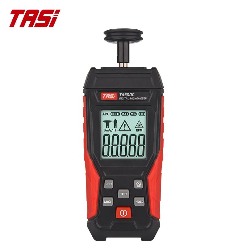 TASI TA500A TA500B TA500C Digital Tachometer 99999 LCD RPM Display Non-Contact Digital Laser Tachometer Speedometer Speed Meter