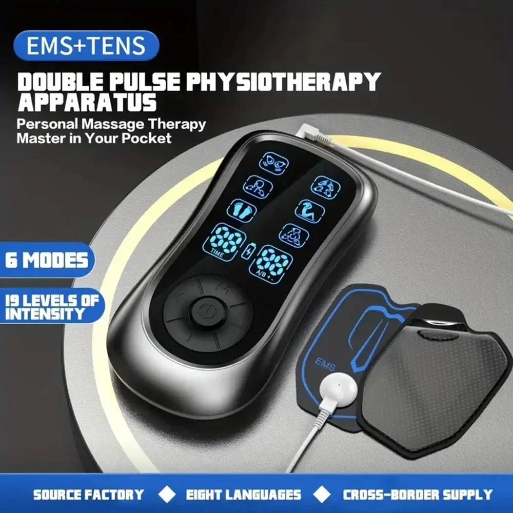

Physiotherapy Massage Equipment Electronic Tens Stimulator Professional Electric Body Massager Myostimulator for Muscle Pain Rel