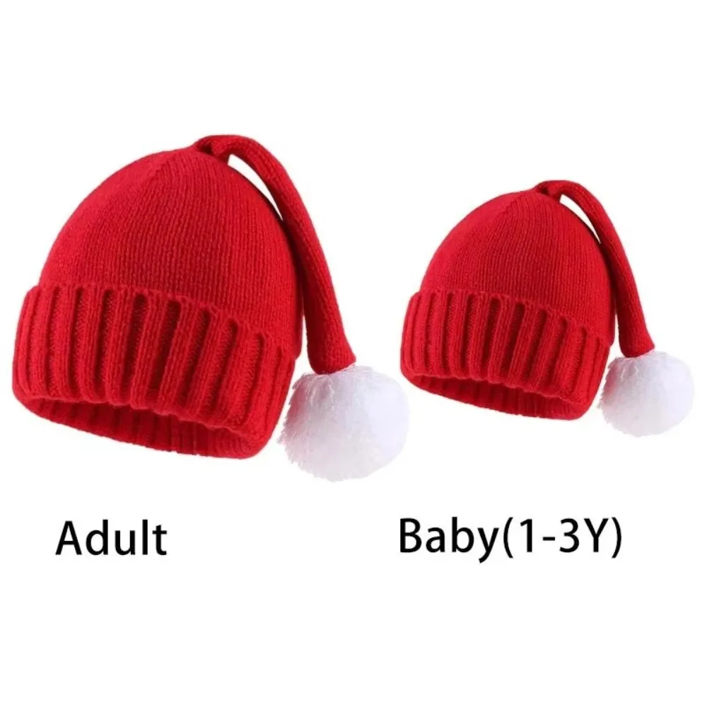 Baby Accessories Cute Christmas Hats Winter Warm Parent-child Hat Infant Bonnet Xmas Santa Hat Mother