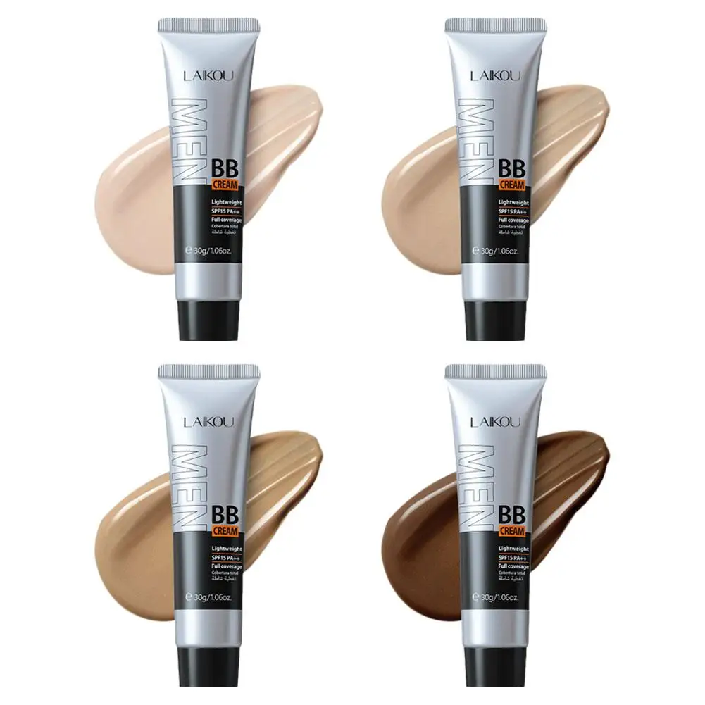 Мужской BB-крем, долговечный водонепроницаемый мужской консилер с полным покрытием, натуральный цвет, подходит для подарков, мужских подарков