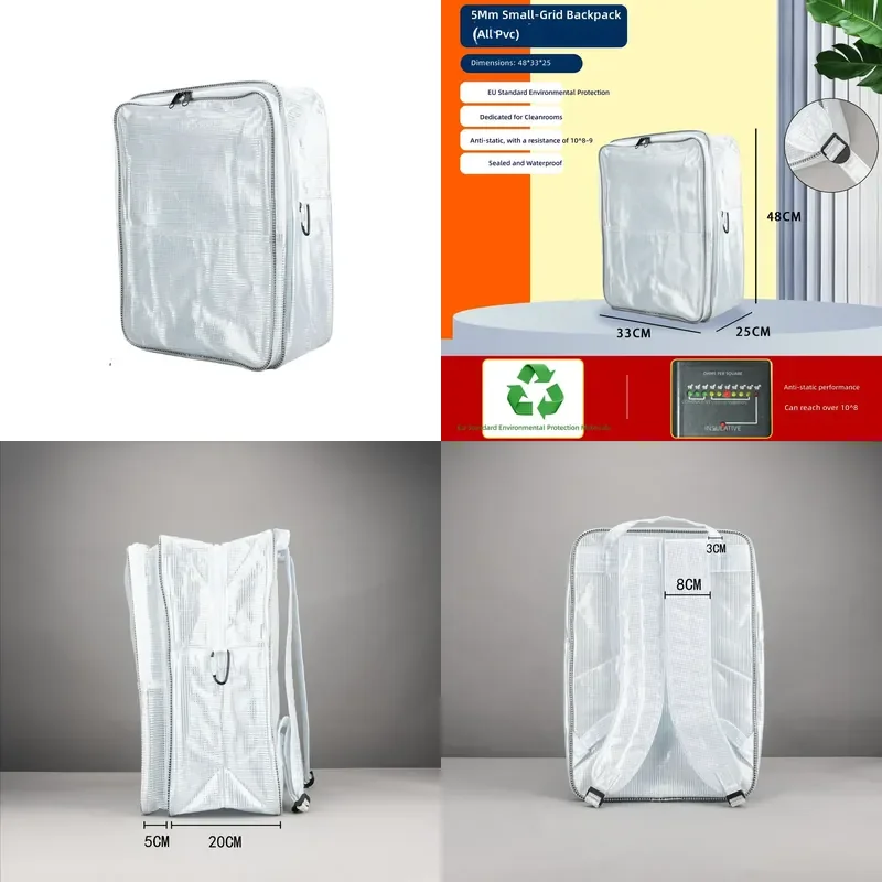 Anti-Static Kit for 48x33x25 cm Thickened Bottom Korean 5MM Grid Cold-Resistant Dust-Free Bag Enlarged Backpack FAB Bag