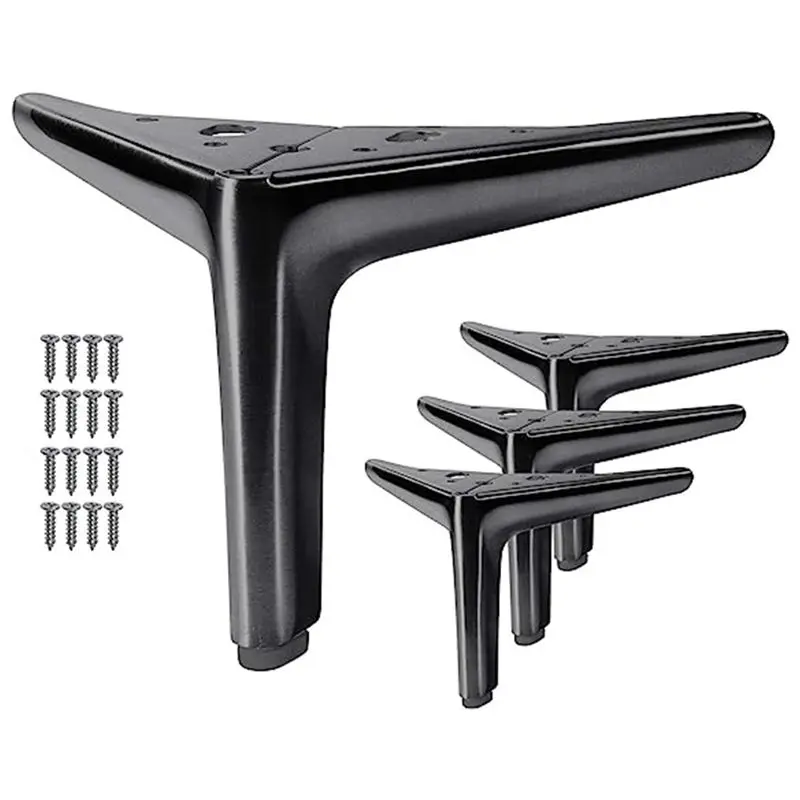 

A84E-Cabinet Metal Feet Modern Furniture Feet For Cabinet Sofa Table Chair Bed Dresser Wardrobe Riser Replacement