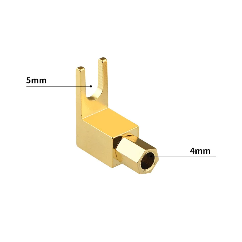 Fever stereo, high-end antique machine, terminal Y fork to banana head, speaker cable adapter plug terminal