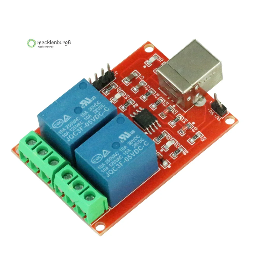 1PCS 5V 2 Channel USB Relay Module Programmable Computer Control Relay Switch