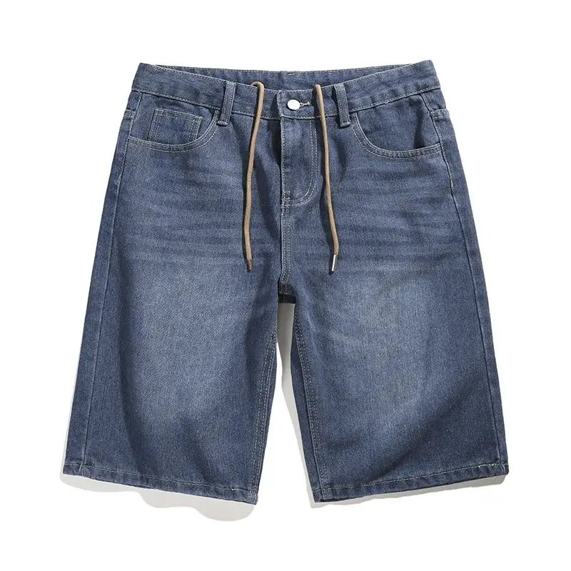 

New 2025 Men's Five-Quarter Denim orts Slim Straight Lightweight Spring Faionable Versatile Casual Breathable Jeans