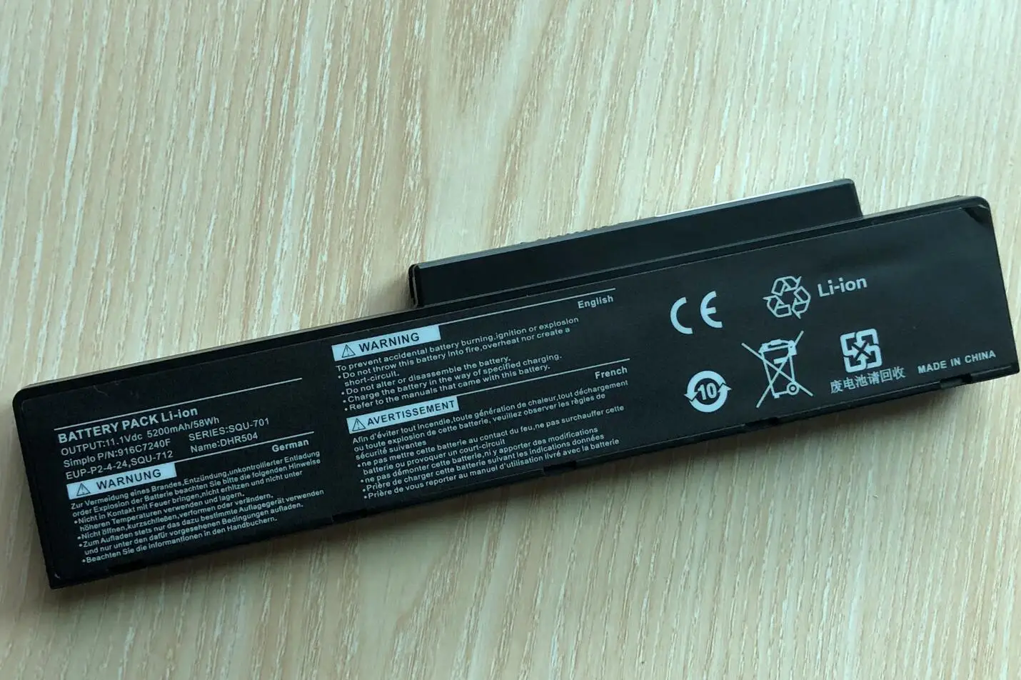 SeagullStar Laptop battery For BenQ Packard Bell SQU-701 SQU-712 SQU-714 EUP-PE1-4-22 EUP-P2-4-24  Q41 R43E 916C5810F 916C7170F