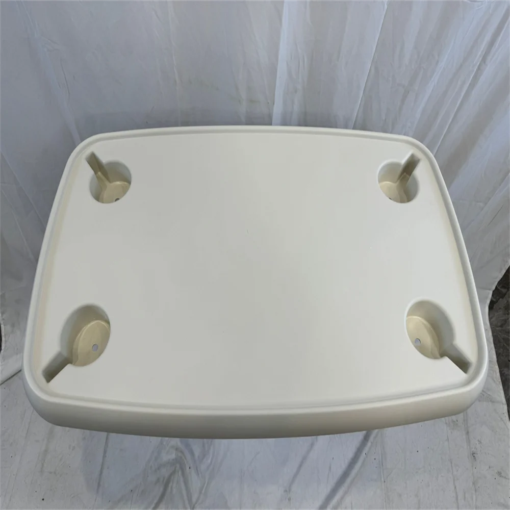 

White ABS Plastic Rectangular Table Top Bench Top 760x460mm,30x18.1 Inch Boat Marine Yacht RV