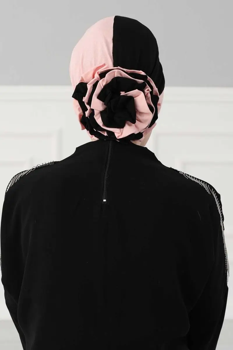 Pó colorido dobro do osso de rosa