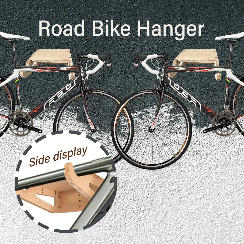 

Road bike rack organizing display stand, home wooden handicraft, convenient