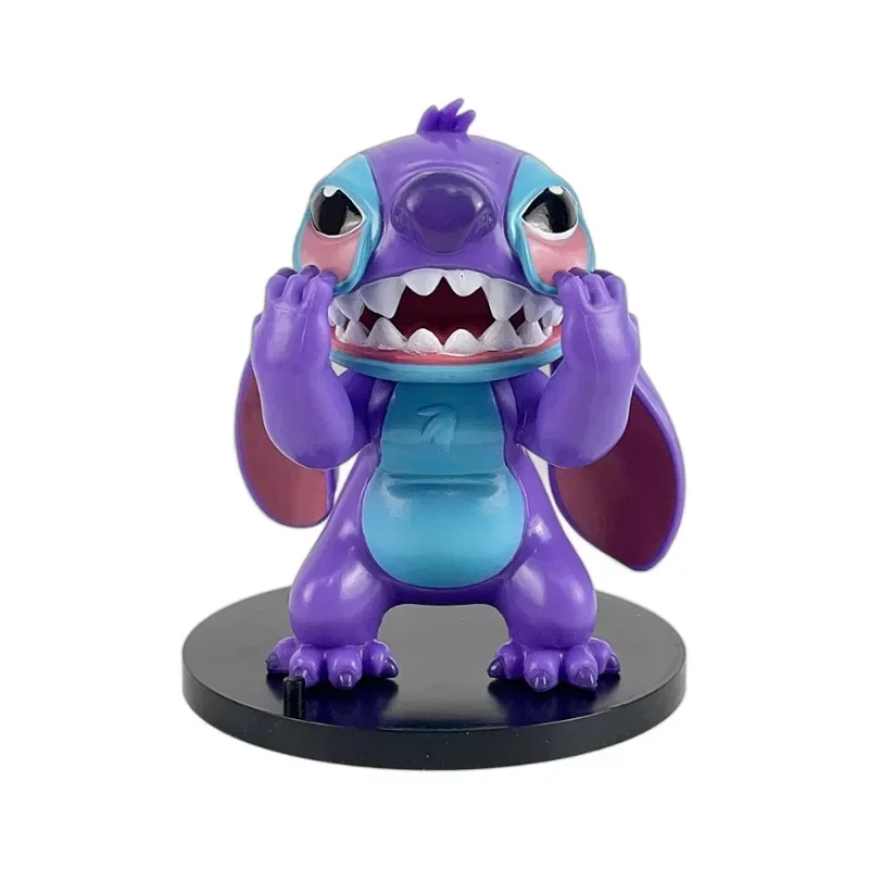 12cm  Ghostface Stitch Lilo & Stitch Happy Demon Original Figure Toy Model Collect Ornaments Boy Holiday Gifts