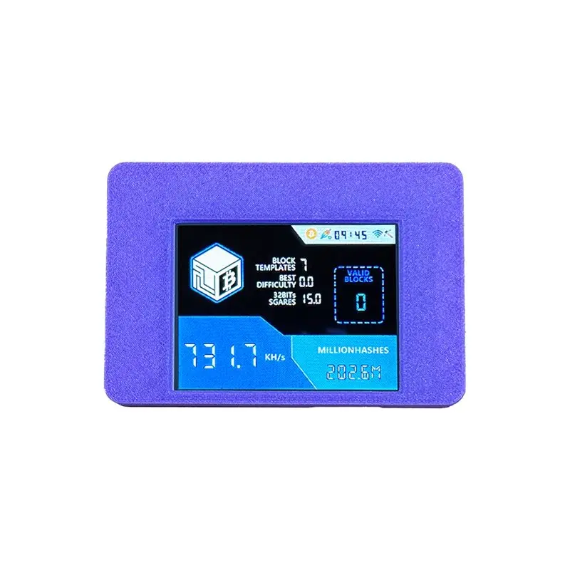 

ABOK-735Kh/S Nmminers Nerdminerv2 BTC Solo Miner 735Kh/S 2.8 Inch Smart Touch Screen Bitcoin Crypto Miner