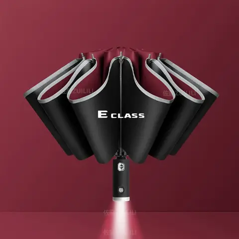 자동차 자동 접이식 방풍 햇빛가리개 우산, 메르세데스 벤츠 A B C E R V S 클래스 GLB GLC GLE GLK ML SL SLK 비토 W124 W204
