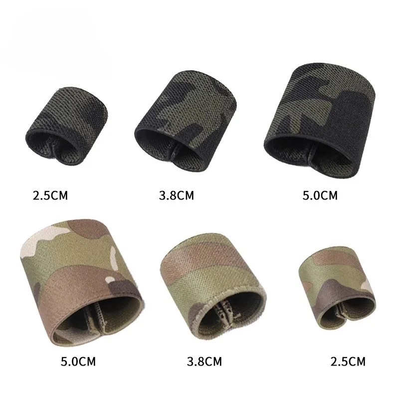

Camouflage Webbing with Elastic Buckle for Storage MCBK Solid Color 2.5CM 3.8CM 5.0CM Hunting Accessories Tactical Gear Sports