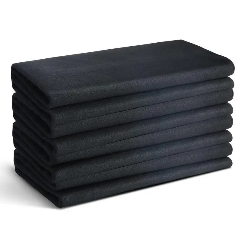 

Carbon Fiber Welding Pad 37" x 36" 4 Pack For Plumbing Soldering Grill, Flame Retardant Insulation Mat Cuttable Soft Fabric Set 1800°F Thermal Shield Protection Black Cloth Mat