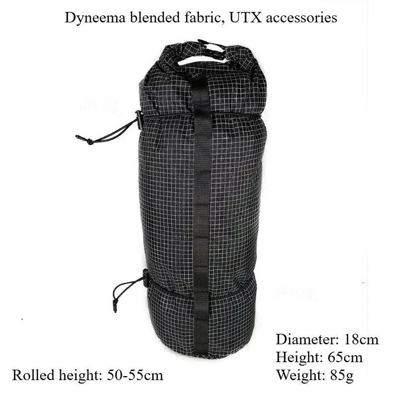 UHMWPE Storage Bag Dyneema Blended Fabrics UTX Accessories Sundries Bag Outdoor Hiking Camping Equipment for Tent/Sleeping Bags