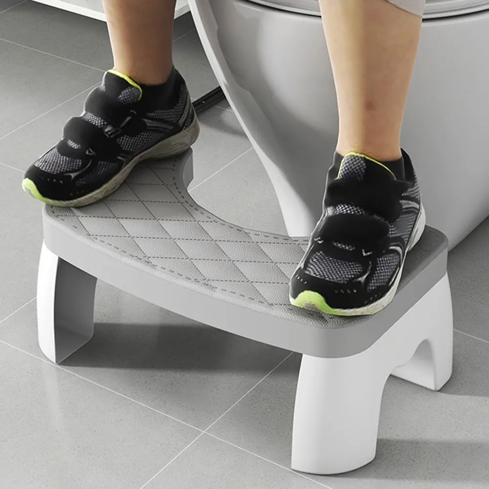 Potty Stool Non-Slip Toilet Squat Stool Portable Toilet Seat Stool Removable Home Adult Bathroom Accessories