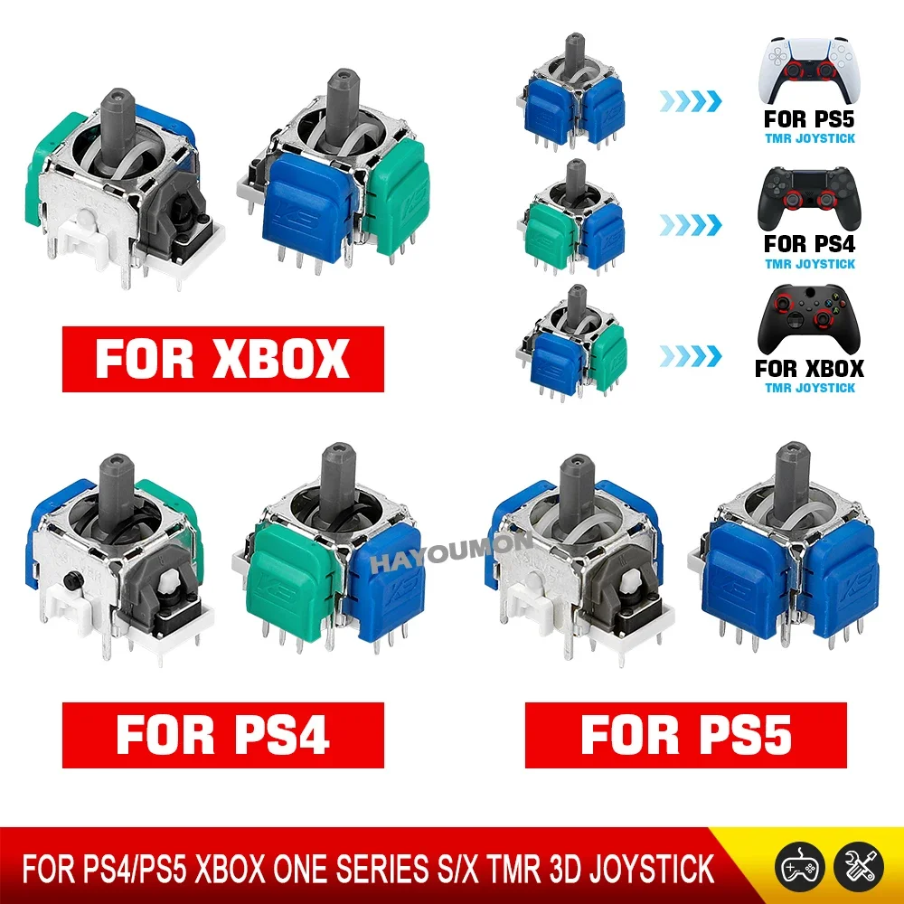 2/10pcs K-Silver TMR Electromagnetic Joystick for Ps4 Ps5 Xbox Series S X Controller Module Magnetic Sensor 3D Analog Stick — product photo 1 of 1
