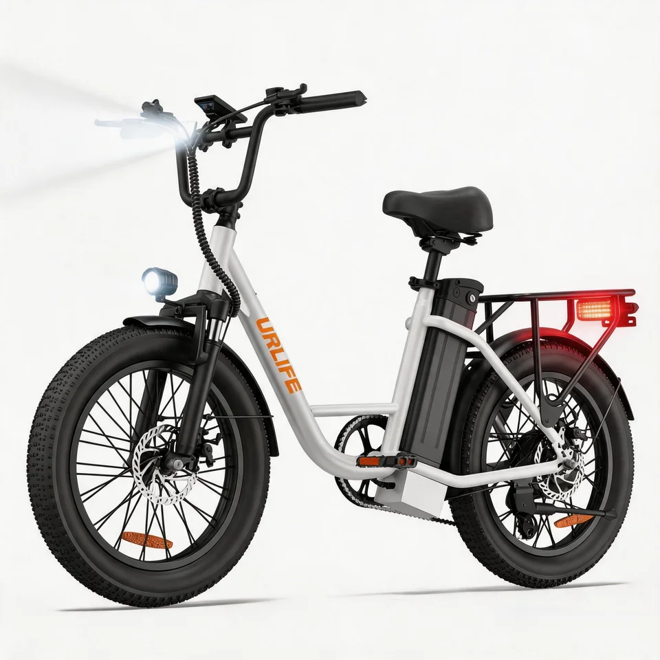 F66 20x3 Fat Tire Electric Bike with 500W Motor 48V 13Ah Removable Battery 80Miles Range Hydraulic Disc Brakes Full Suspension 7 Speed Gears Perfect for Scenic Weekend Camping Daily Commuting and Off Road Adventures image 1