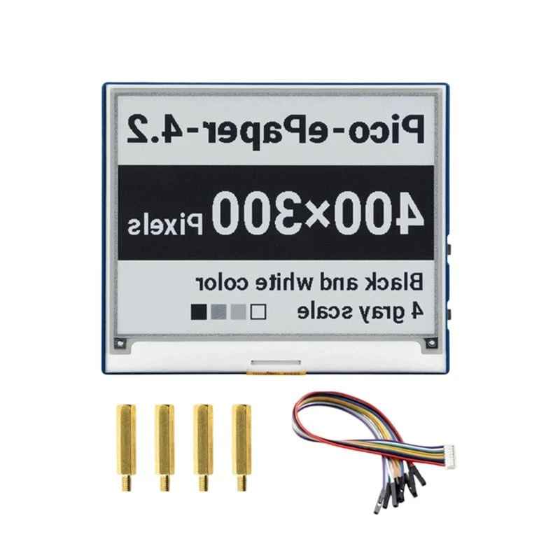 AU61 SPI Communication Interface 4.2Inch Epaper Display E-Ink Screen For Raspberry Pi Pico 400X300 Pixels White/Black