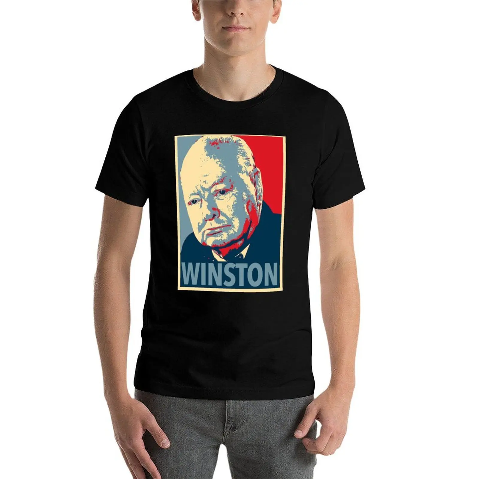 

Sir Winston Leonard Spencer Churchill T-Shirt t shirt man plain anime t shirts oversize T-Shirt