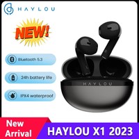 HAYLOU X1 2023 TWS Bluetooth 5.3 Earphone 24H Battery Life Wireless Headphone Gaming Headset IPX4 Waterproof Earbuds