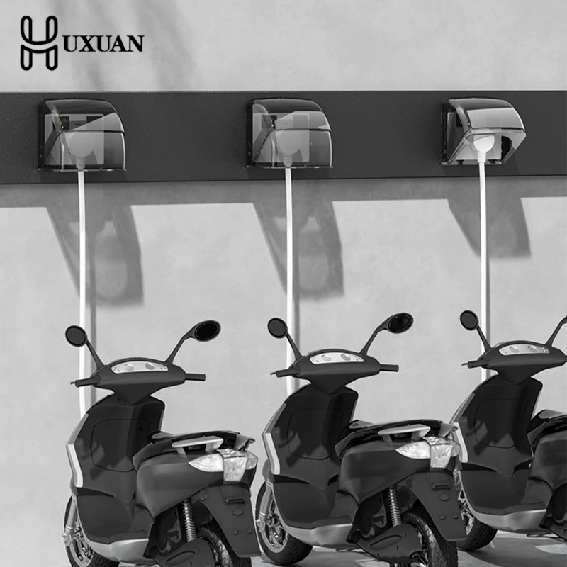 مقبس مثبت على الحائط قابل للقفل صندوق مقاوم للماء والغبار في الهواء الطلق 86 نوع مقبس مفتاح مقاوم للرذاذ غطاء حماية مضاد للصدمات