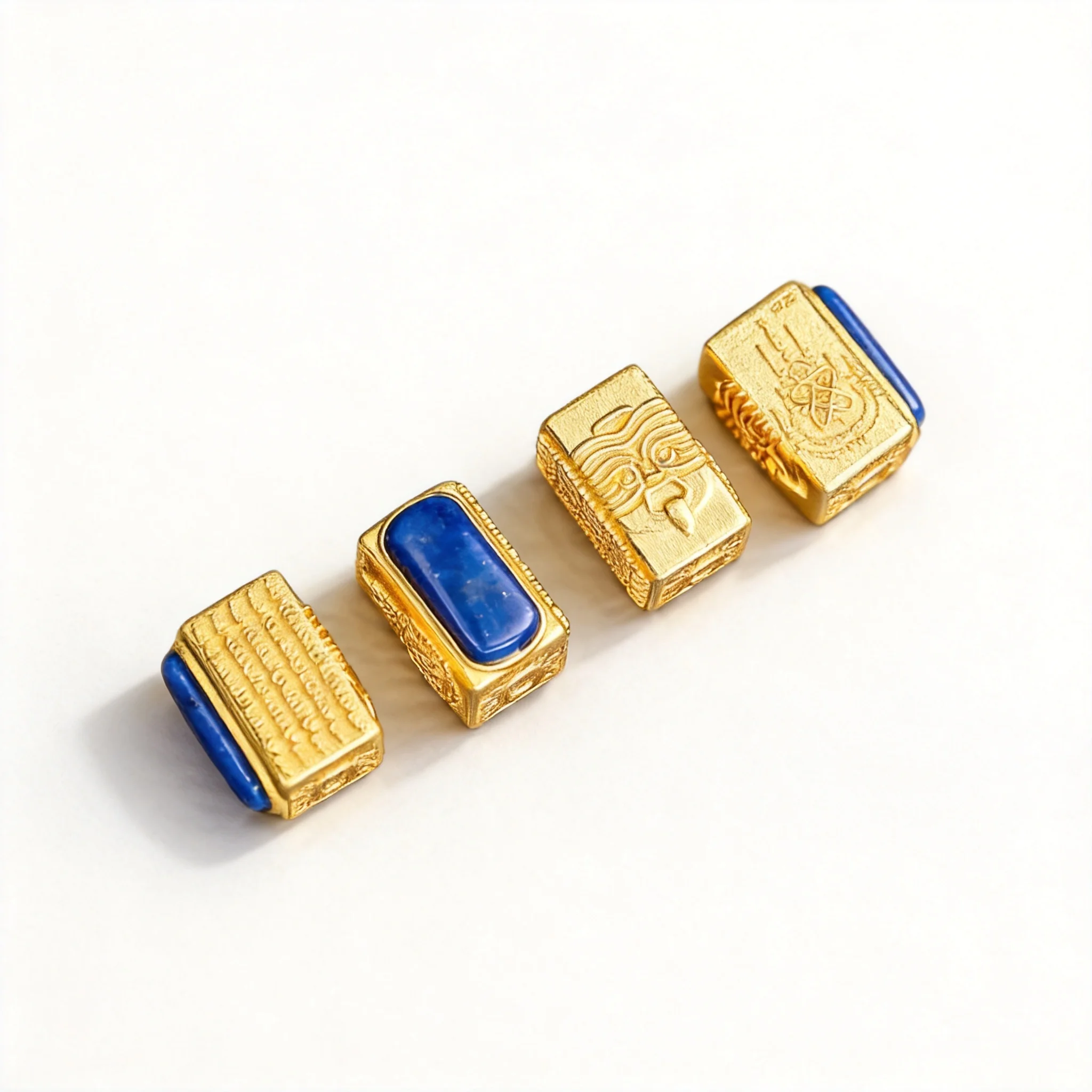 chinese-style-lucky-fortune-blessing-s925-silver-gold-plated-lapis-lazuli-zakiram-square-beads-diy-bracelet-jewelry-making-acces