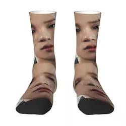 P1Harmony Theo Predebut Siren Socks Harajuku Super Soft Stockings All Season Long Socks Accessories for Man's Woman's Gifts