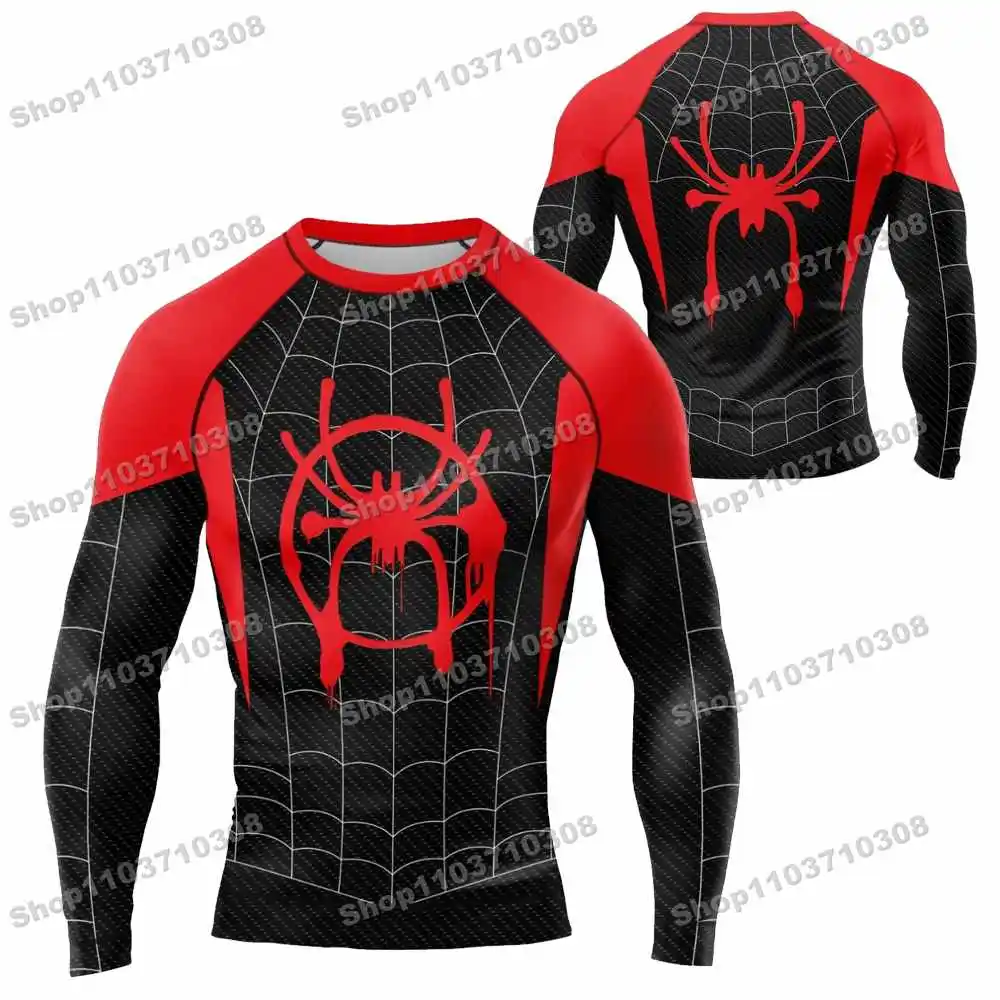 M47th Various mythical heroes Long Sleeve Jersey Beach Shirts Swimwear Diving Gym Shorts MMA BJJ Men Jiu Jitsu Fitness Sets