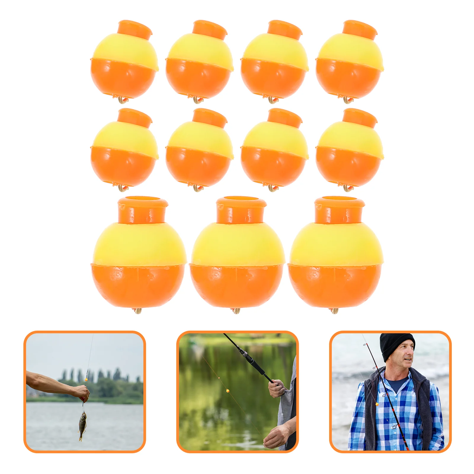 

20 Pcs Fishing Float Equipment Catfishing Gear Hinge Hook Pp Small Floats Tackle Adjustable