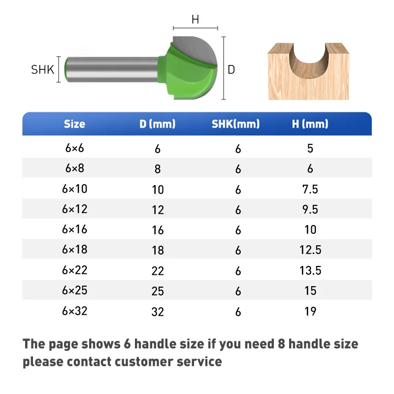 Imagem -04 - Round Bottom Over Nose Router Bit Grupo Cnc Router Bit Carbide Ball End Mill mm mm para Madeira