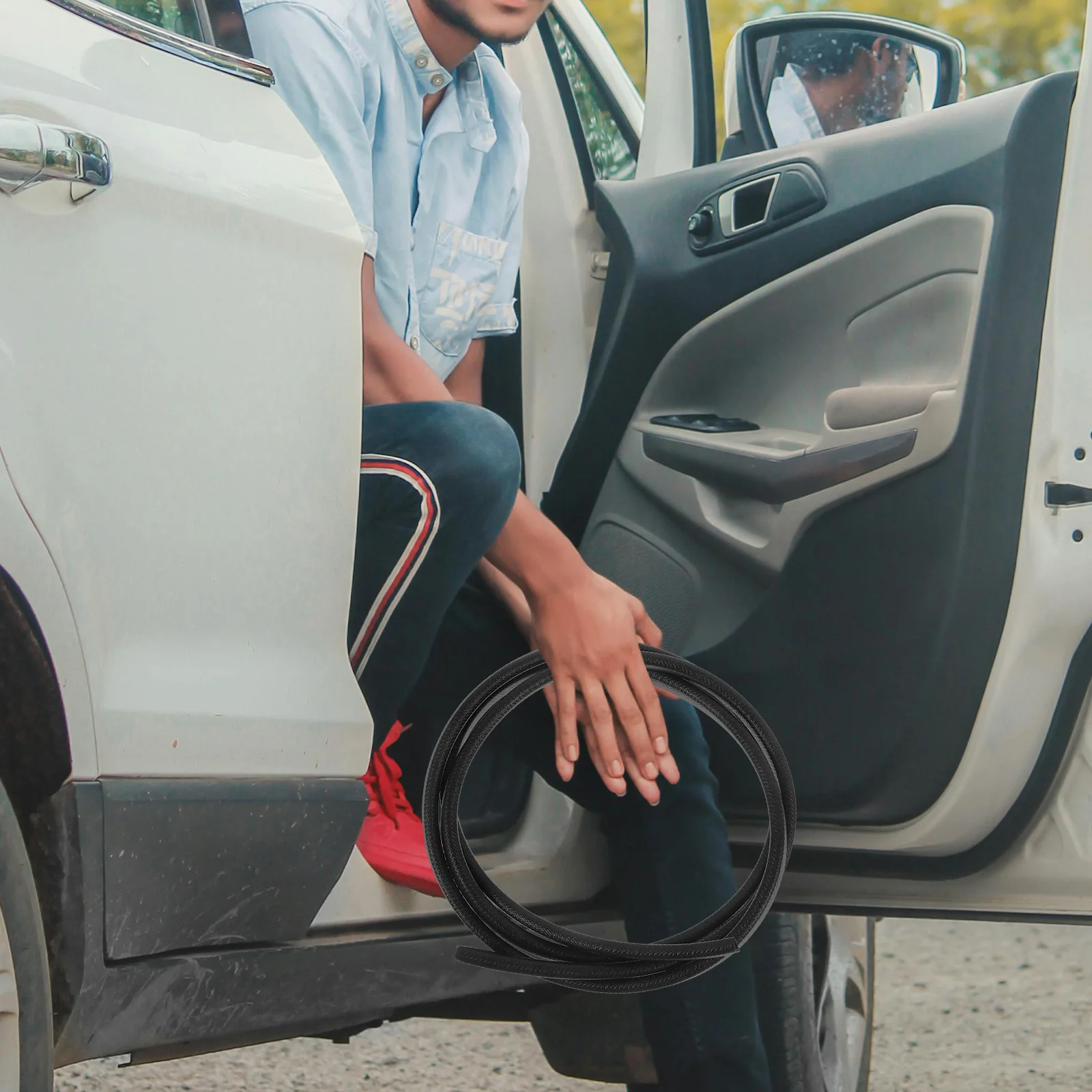 

U Shape Door Trim Car Door Protector Durable PVC Anti-Scratch Edges Guard Install Stylish Sill Car Protector