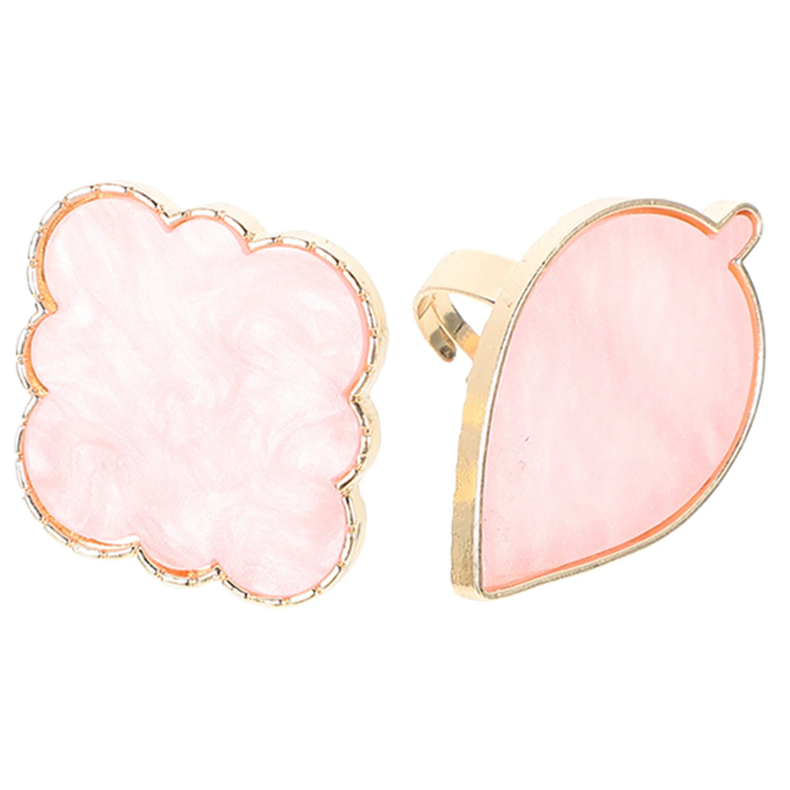 

20Pcs Smooth Edged Resin Nail Art Pallets Portable Design for Safe Convenient Use in Salons Nail Art Ring Palettes