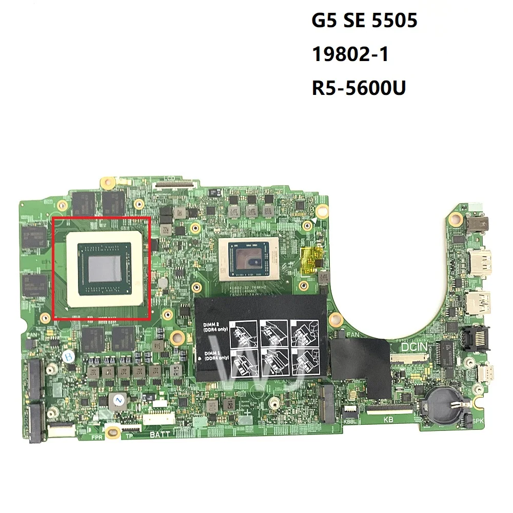 

For DELL G5 SE 5505 19802-1 R5-5600U 215-0917348 CN-0NCW8W Motherboard with100% Tested
