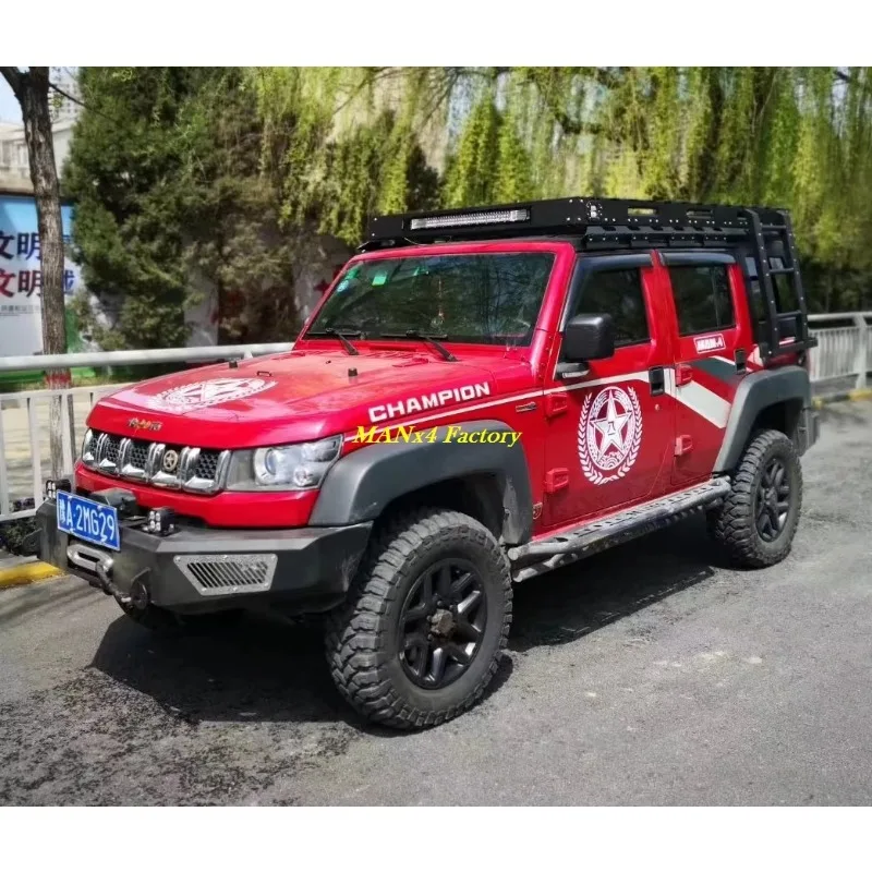 MANx4 Roof Rack Luggage Carrier Roof Basket for JEEPs Wrangler JK JL