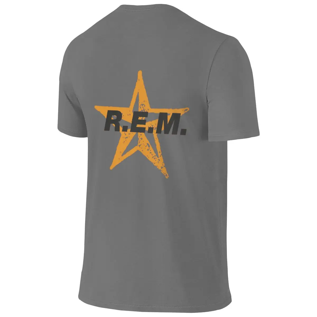 REM Star Retro Graphic Poster Design Today Casual Reversible T-shirt Street Casual Anti-Static Basic Tee
