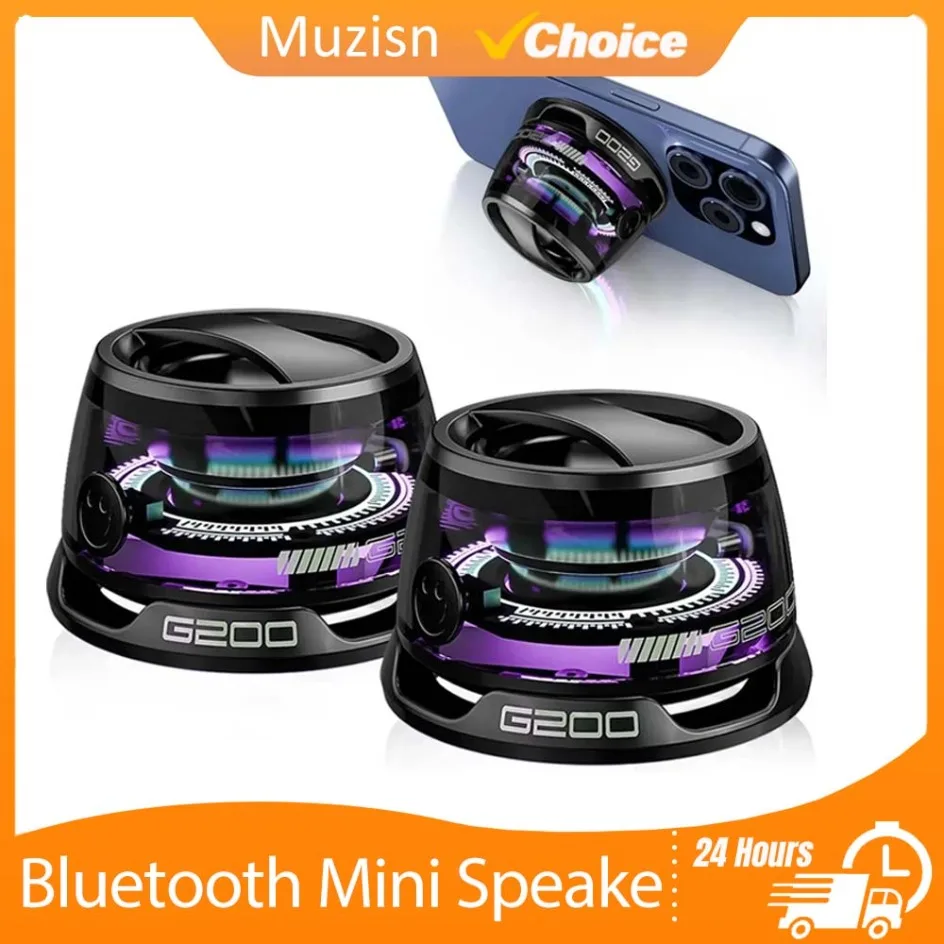 

Многофункциональный Bluetooth-динамик, универсальный магнитный держатель для мобильного телефона G500, RGB-подсветка, мини-динамик, плеер, мини-сабвуфер