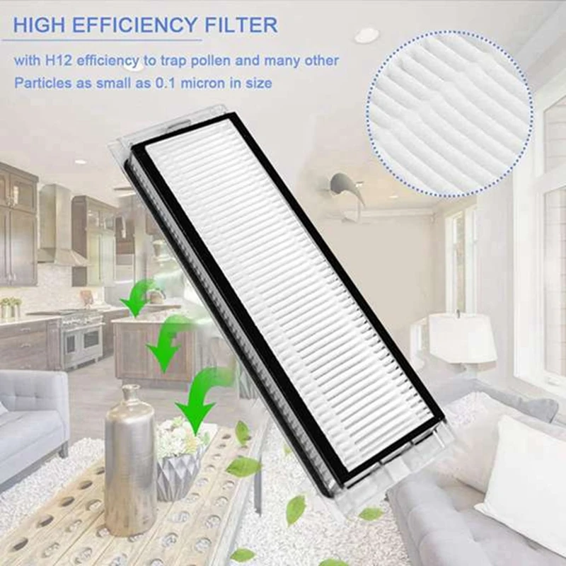 21 Uds cepillo de vacío filtro de bolsa de polvo y paño de mopa conjunto para Roborock Q Revo P10 A7400RR piezas de recambio de aspiradora