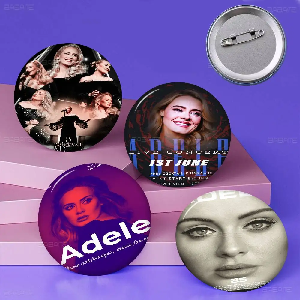 

Singer Adele Badges Creative Tinplate Soft Button Pins Animal Icon Brooch Lapel Backpack Badge Accessories Pin