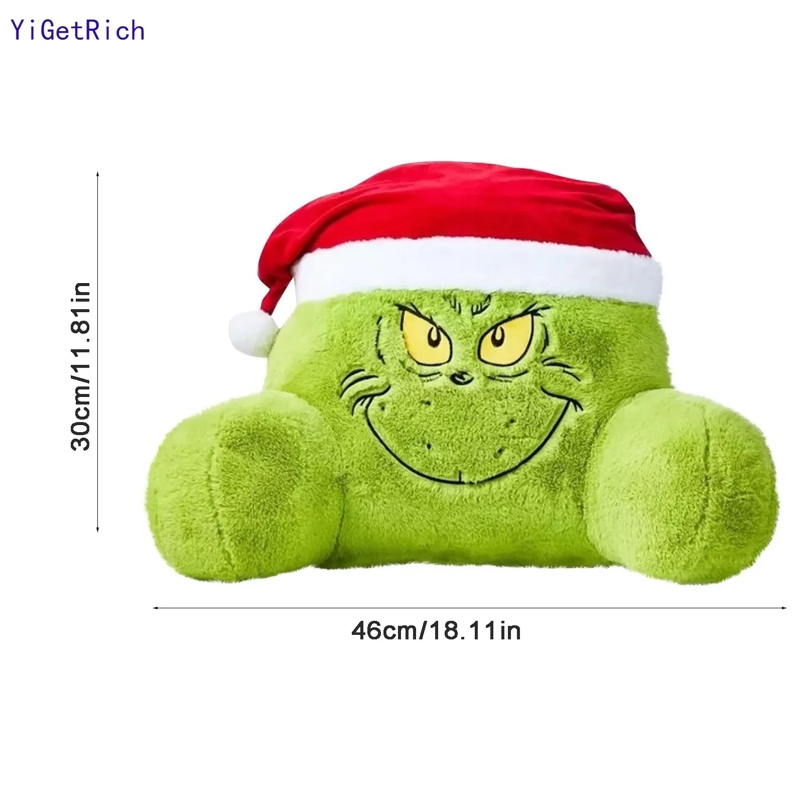 Christmas Plush Green Pillow Creative Gift Holiday Atmosphere Pillow Festival Decoration Ornament Christmas Gift 2024 New Yi