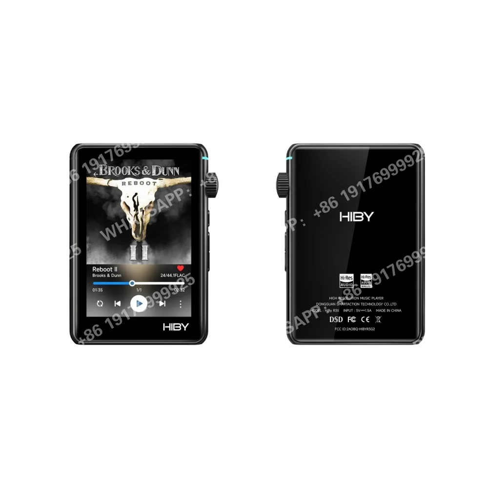 Hiby R3 II 2025 / R3 Gen 2 Reprodutor de Música 5.1 Wifi Mqa16x Dsd256 Rádio Web Dongle de Áudio USB DAC X1600e ES9219C 3.2'