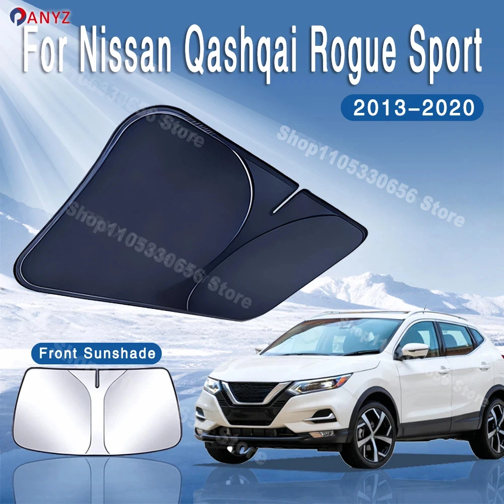 Parasol para Nissan Qashqai Rogue Sport J11 2013~2020, Parasol para Parabrisas Delantero MK2, Aislamiento Térmico, Accesorios para Auto de Verano