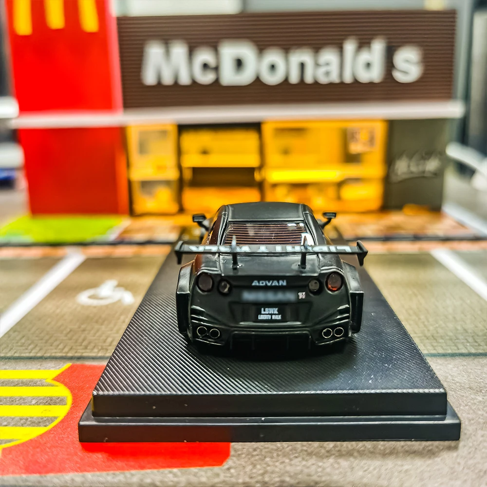 MC 1/64 GTR R35 LB Limiet Legering Speelgoed Motorvoertuig Diecast Metaal Model Geschenken