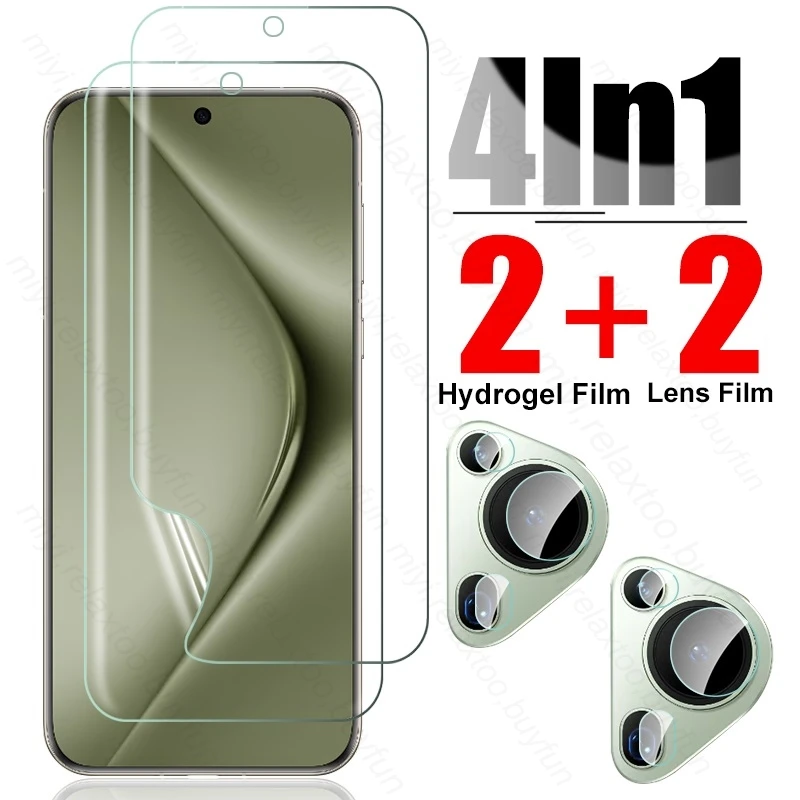 4To1 Camera Glass Hydrogel Film Screen Protector For Huawei Hauwei Pura70 Pura 70 Ultra Pro Plus Pro+ 5G 2024 Not Tempered Glass