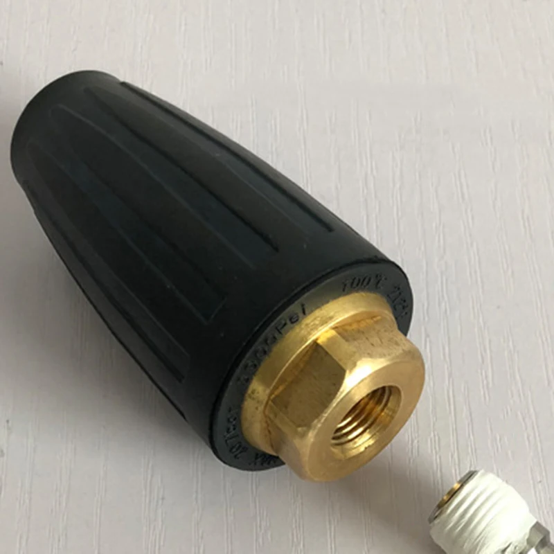 Bico turbo giratório pork, 1/4 tamanhos, conexão rápida, acessório de limpeza de lavadora de alta pressão, bico turbo de 360 graus, 4000 psi