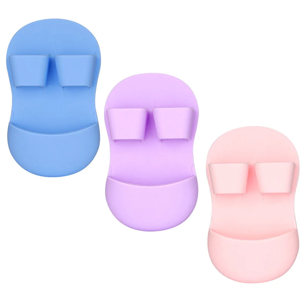 3 pçs escova de limpeza facial silicone purificador facial esfoliante seguro para peles sensíveis presente natal purificador facial