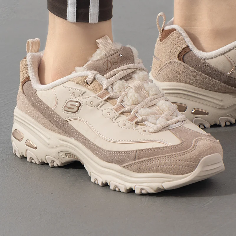 Skechers Women's Shoes Original Lightweight Fashionable Comfortable Non-Slip New Low-Top Velvet-Lined Outdoor Sports Casual Shoes 150240-Sdnt-2