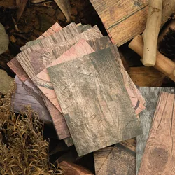 30 pcs Vintage Wood grain material paper Decorative Diary Album Scrapbooking accessories hand made junk journal supplies