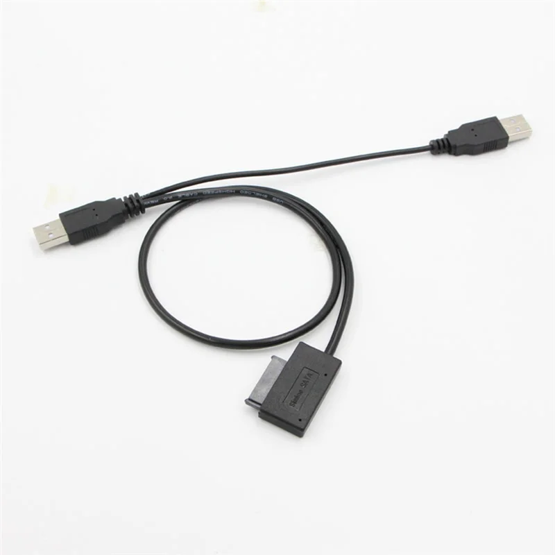 

1 Piece SATA Cable With External USB 2.0 Power Supply For Laptop CD-ROM DVD-ROM ODD Adapter